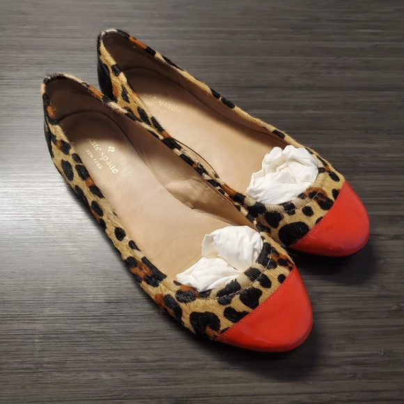 kate spade Shoes - ***SOLD*** Kate Spade calf fur flats size 9.5